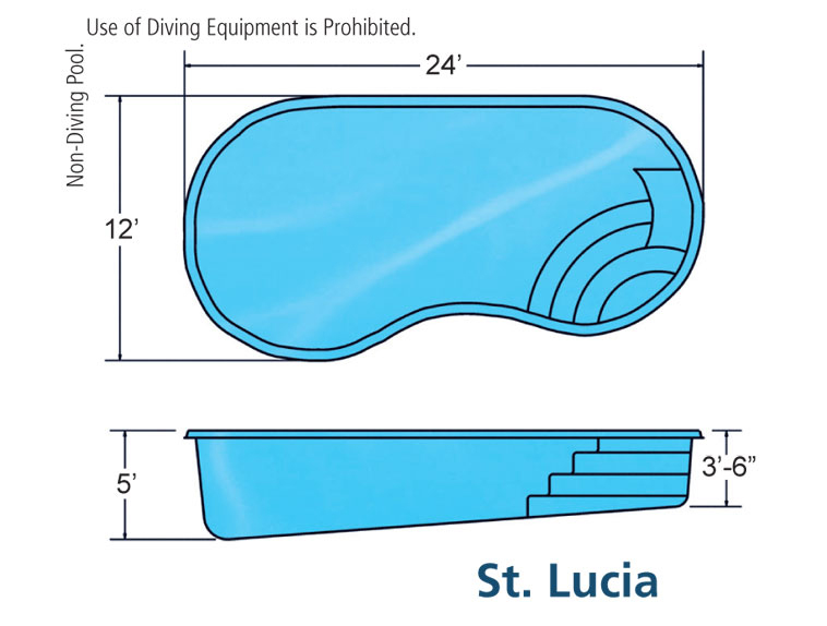 Viking St. Lucia In-ground swimming pool installation by Seattle pool builder